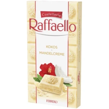 Ferrero Raffaello baltā šokolāde ar mandeļu-krēma 