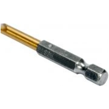 Sešstūra uzgaļa metāla urbis HSS-TiN 6,3 mm (1/4 c