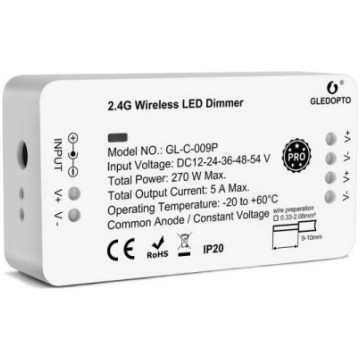 Gledopto Zigbee Pro Dimmer LED kontrolieris (Zigbe