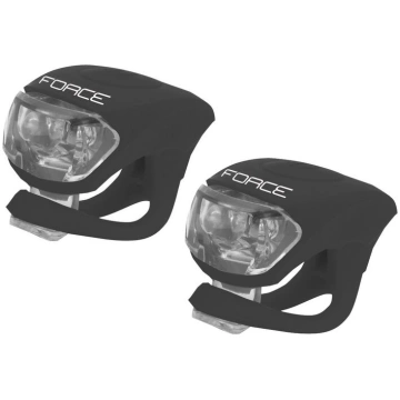 Priekšējo lukturu komplekts Force 2 LED (melns, pr