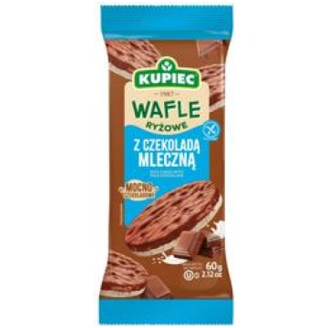 Rīsu galetes KUPIEC ar piena šokolādi 60g