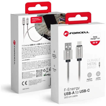 FORCELL F-ENERGY Metal C234 cable USB A to Type C 