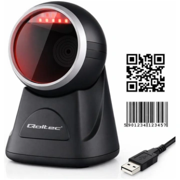 Qoltec Stationary barcode reader and QR code scann