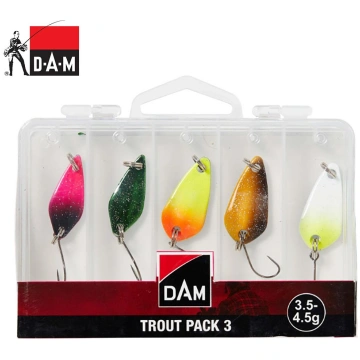Ēsmu komplekts DAM Trout Pack 3 forelei 3,5-4,5 g
