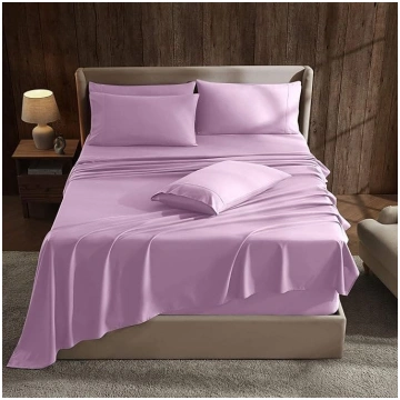 Hearth & Harbor Deep Pocket Flat Sheet Fits Mattre