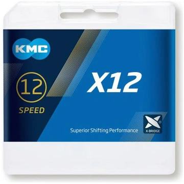Ķēde - KMC X12 Black Tech - BX12BB126 - 12 ātrumi,