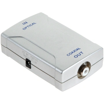 Adapter, optical signal converter to TV with power