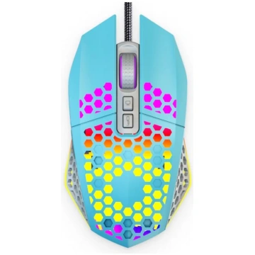 High-Performance Gaming Blue Comb Textured Mouse F