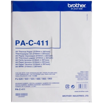 Termopapīrs Brother PA-C-411, A4, balta krās., 29.