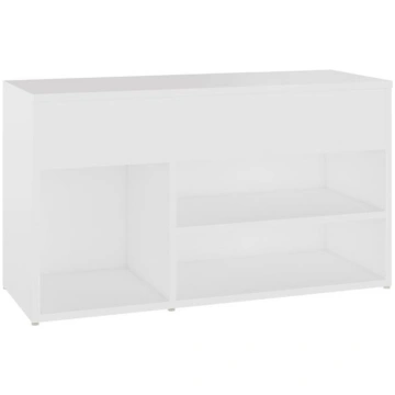 vidaXL apavu plaukts, balts, 80x30x45 cm, skaidu p