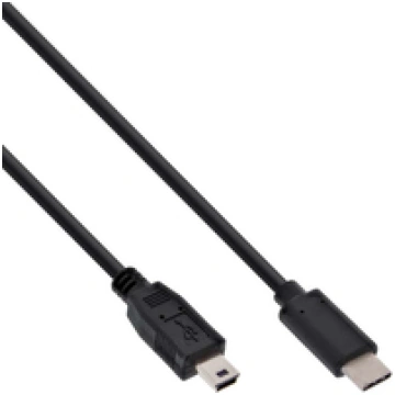 Kabel USB InLine USB C - Mini USB (M/M) Black 1.5m