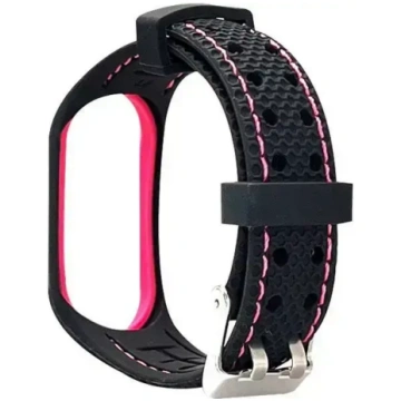 Beline sporta siksna Mi Band 6|5 melna|rozā