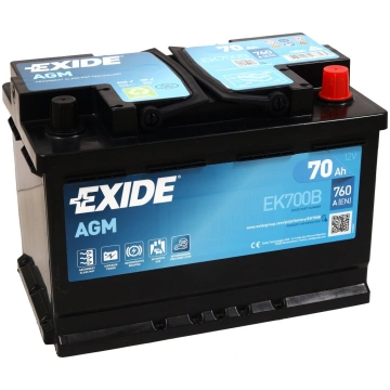 EXIDE - EXIDE START-STOP AGM EK700B 0/1 - 12V | 70