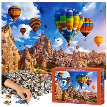 Puzzle 2000 elementi Krāsainie baloni Kapadokija -