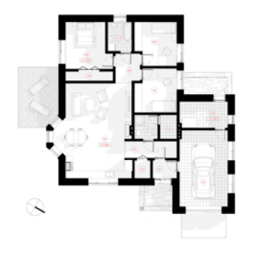 Mājas projekts Zane