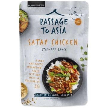 Āzijas Satē vistas wok mērce PASSAGE to Asia, 200g