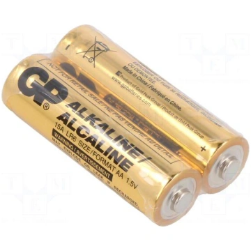 Battery: alkaline | AA | 1.5V | non-rechargeable |
