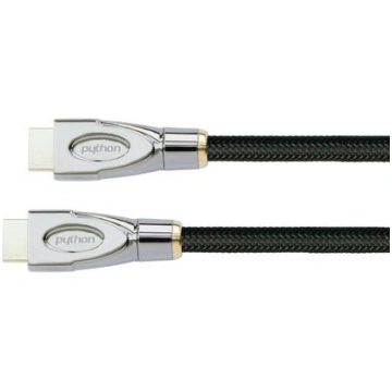 Python HDMI 2.1 Kabel 8K UHD-2 Nylongeflecht schwa