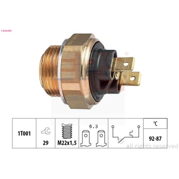 EPS 1-850-000 - Termoslēdzis, Radiatora ventilator