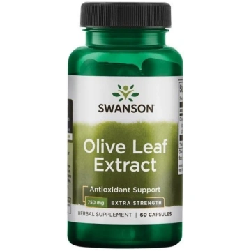 SWANSON olīvu lapu ekstrakts 750 mg (60 kapsulas)