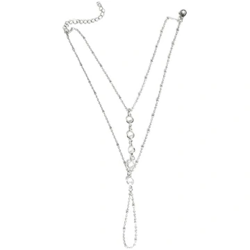 Adisaer Anklet Sudraba Rhinestone Anklet Sieviešu 