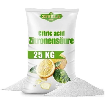 Zivela 25 kg citronskābes pulveris pārtikas kvalit