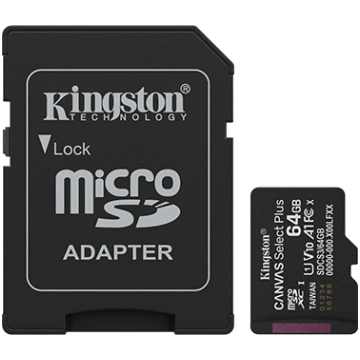 Kingston Canvas Select Plus | 64 GB | microSD | Fl