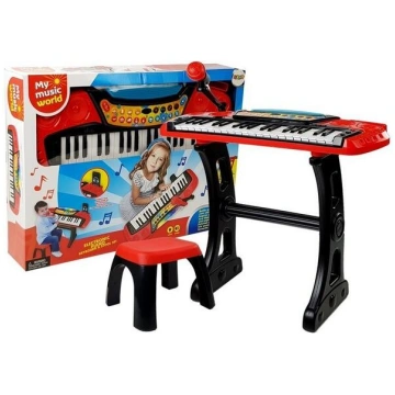 Keyboard Stand Chair 37 Keys Red