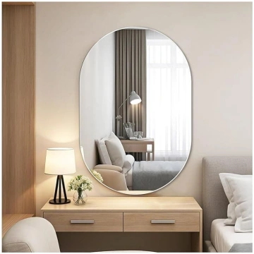 Ovāls sienas spogulis bez rāmja Spogulis 40 x 60 c