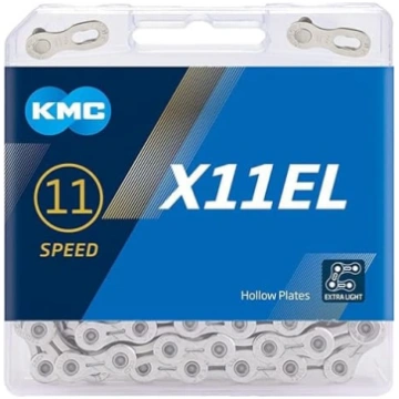 KMC Unisex X11el ķēde, sudraba krāsā, 118 posmi AN