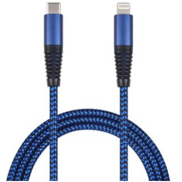 2GO USB charging/data cable Type-C - Lightning Nyl