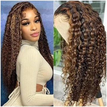 Deep Curly Real Hair Wig 13 x 4 HD Lace Front Wig
