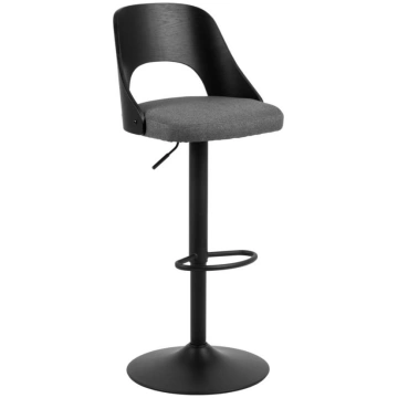 Bāra krēsls Lucy Malmo 95 96416, matēts, melns krā