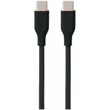 Silicone Cable USB Type-C - Type-C, 60W, (black, 3
