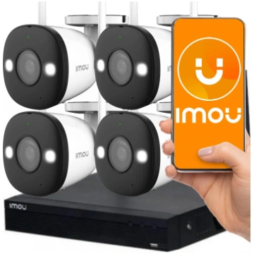 Wireless Security System 4 Channel Wi-Fi NVR 4 Bul