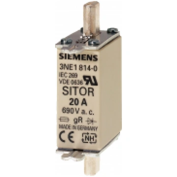 SITOR fuse link, with blade contacts, NH000, In: 4