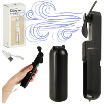 Pārnēsājams mini USB ventilators 2in1 ar Powerbank
