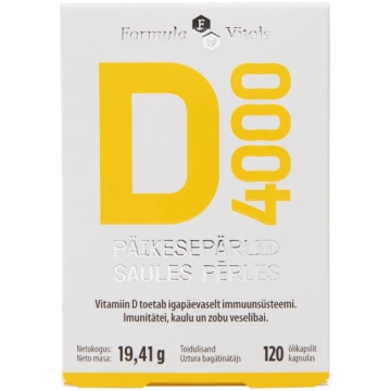 Formula Vitale D vitamīns 4000, 120 kapsulas