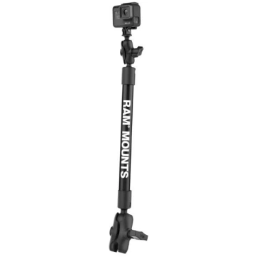RAM 12" LNG ARM C SOCKET W/ GOPRO RAM Mounts