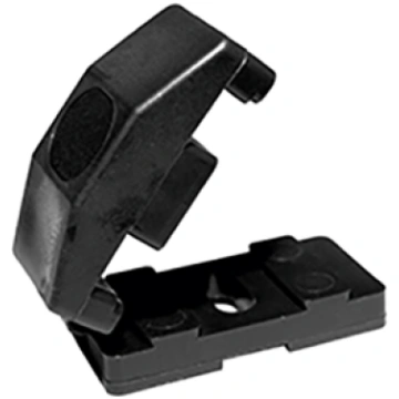 2D Paneļa fiksators klusais 60x30 mm, D8 mm, RAL90