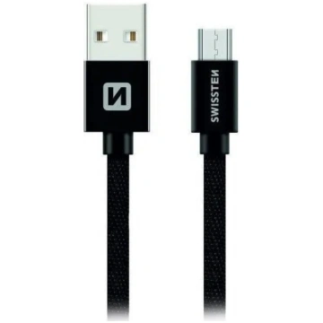 Swissten Textile Quick Charge Universāls Micro USB