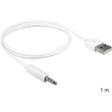 Delock iPod Shuffle Cable 3 5 to USB A 1m 40436198