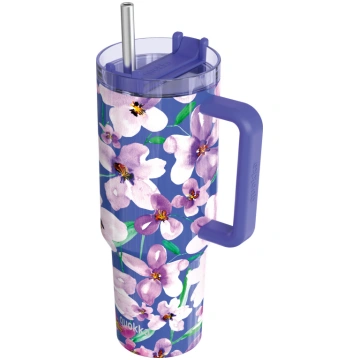 Termokrūze Quokka Stream Flower Dusk, 1.2 l, balts