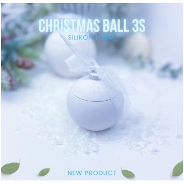 SILIKONA LIEŠANAS FORMA | CHRISTMAS BALL 3S
