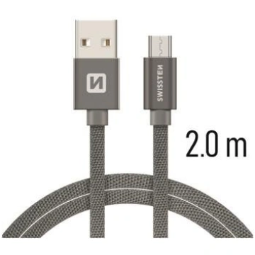 Swissten Textile Quick Charge Universal Micro USB 