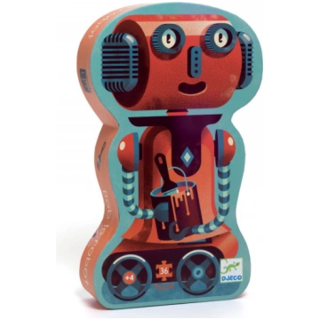 DJECO Silueta puzle - Robots Bobs (36 gab.), DJ072