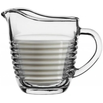 Eleganta 200 ml stikla piena glāze - lielisks papi