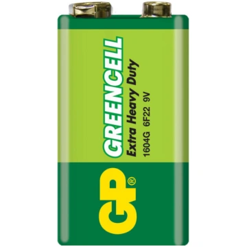 GP Greencell baterijas 6F22 (9V) GP Batteries