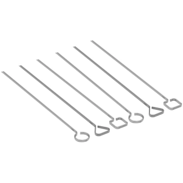 Grill skewers, set of 6 made of stainless steel