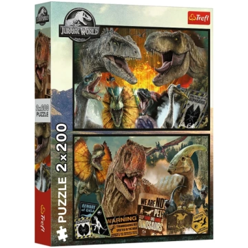 Puzzle 2x200 elements Jurassic World Prehistoric w